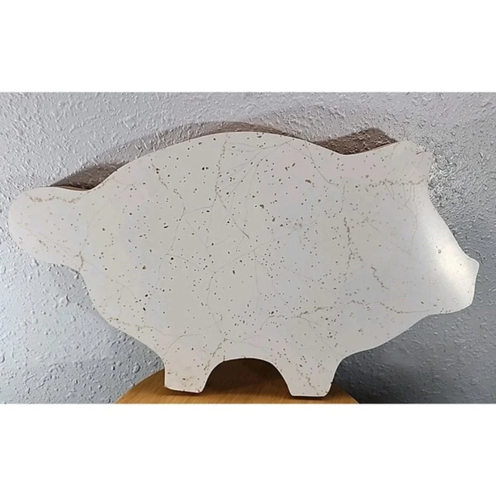 Vintage Wooden PIG Shaped‎ CUTTING BOARD Country Kitchen Farmhouse